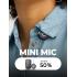 Hollyland LARK M2 Combo Wireless Lavalier Microphone System compatible with Type-C and Lightning, 1000ft LOS Range, Hi-Fi Audio, Smart Noise Cancellation, 30H Duration, Mini Lapel Mic for Livestream Vlog - Black